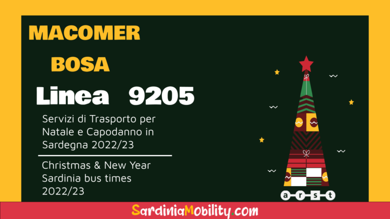 Corse Festive tra Macomer e Bosa per Natale e Capodanno 2022-23